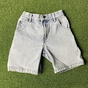 Vintage Sonoma Lifestyle Light Blue Denim Utility Carpenter Jean Shorts Sz 6